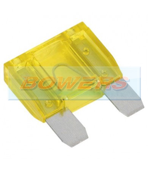 20A Yellow MAXI Blade Fuse 2 Pack H Bowers